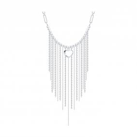 Серебряное колье Diamant с гематитом 94-370-00077-1 94-370-00077-1 фото