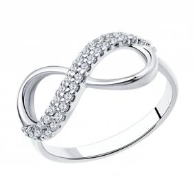 Серебряное кольцо SOKOLOV 94011255-91 с фианитом 94011255-91 фото