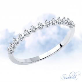 Серебряное кольцо SOKOLOV 94011488-91 с фианитом 94011488-91 фото