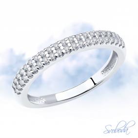 Серебряное кольцо SOKOLOV 94011536-91 с фианитом 94011536-91 фото