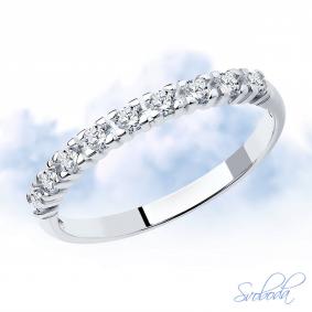 Серебряное кольцо SOKOLOV 94012743 с фианитом 94012743 фото