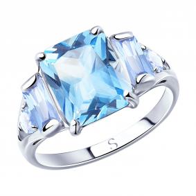 Серебряное кольцо SOKOLOV 94012800 с фианитом 94012800 фото