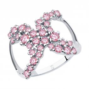 Серебряное кольцо SOKOLOV 94013038 с фианитом 94013038 фото