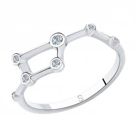 Серебряное кольцо SOKOLOV 94013060-91 с фианитом 94013060-91 фото