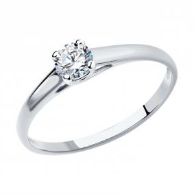 Серебряное кольцо SOKOLOV 94013563-91 с фианитом 94013563-91 фото