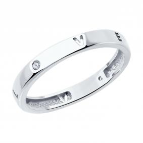 Серебряное кольцо SOKOLOV 94013851-91 с фианитом 94013851-91 фото