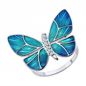 Серебряное кольцо SOKOLOV 94013863-91 94013863-91 фото