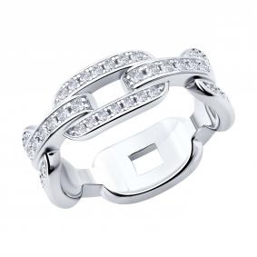 Серебряное кольцо SOKOLOV 94013924-91 с фианитом 94013924-91 фото