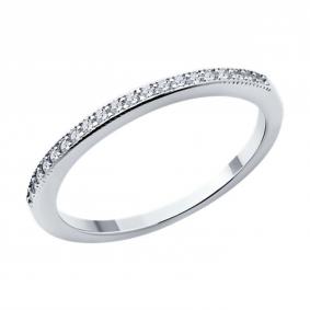 Серебряное кольцо SOKOLOV 94014011-91 с фианитом 94014011-91 фото