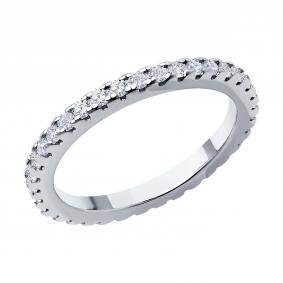 Серебряное кольцо SOKOLOV 94014014-91 с фианитом 94014014-91 фото