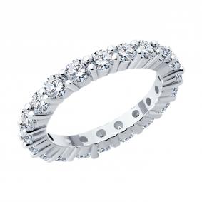 Серебряное кольцо SOKOLOV 94014023-91 с фианитом 94014023-91 фото