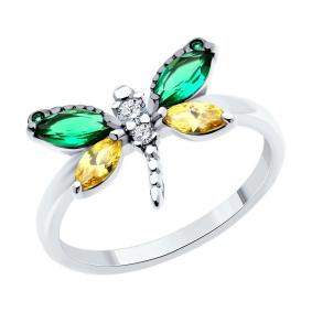 Серебряное кольцо SOKOLOV 94014074-91 с фианитом 94014074-91 фото