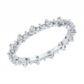 Серебряное кольцо SOKOLOV 94014086-91 с фианитом 94014086-91 фото