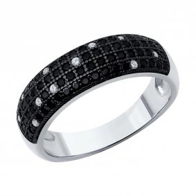 Серебряное кольцо SOKOLOV 94014104-91 с фианитом 94014104-91 фото