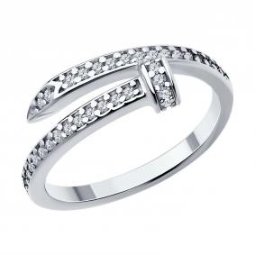 Серебряное кольцо SOKOLOV 94014199-91 с фианитом 94014199-91 фото