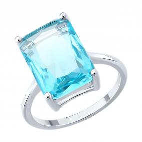 Серебряное кольцо SOKOLOV 94014246-91 с фианитом 94014246-91 фото