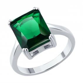 Серебряное кольцо SOKOLOV 94014252-91 с фианитом 94014252-91 фото