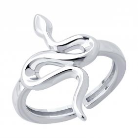 Серебряное кольцо Символ года Змея SOKOLOV 94014439 94014439 фото