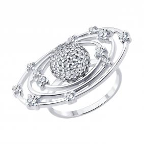 Серебряное кольцо SOKOLOV 94014825 94014825 фото