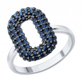 Серебряное кольцо SOKOLOV 94014863 с фианитом 94014863 фото