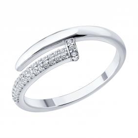Серебряное кольцо SOKOLOV 94014904-91 с фианитом 94014904-91 фото