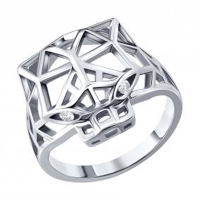 Серебряное кольцо SOKOLOV 94014906-91 с фианитом 94014906-91 фото