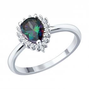 Серебряное кольцо SOKOLOV 94014919-91 с фианитом 94014919-91 фото