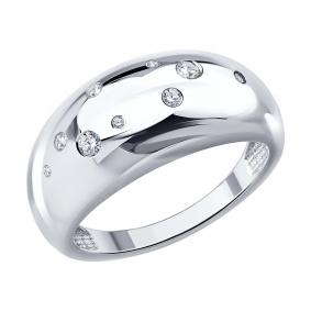 Серебряное кольцо SOKOLOV 94014934 с фианитом 94014934 фото