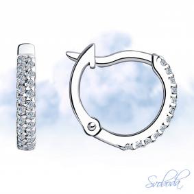 Серебряные серьги SOKOLOV 94020628-91 с фианитом 94020628-91 фото