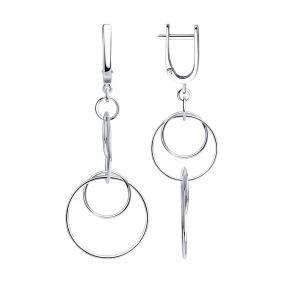 Серебряные серьги SOKOLOV 94022765-91 94022765-91 фото