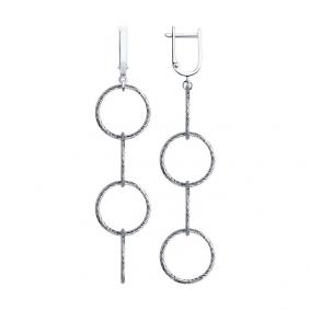 Серебряные серьги SOKOLOV 94022769 94022769 фото