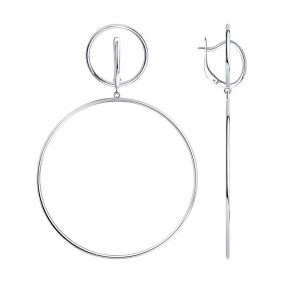 Серебряные серьги SOKOLOV 94022904 94022904 фото