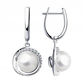 Серебряные серьги SOKOLOV 94023490-91 94023490-91 фото