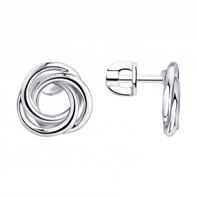 Серебряные серьги SOKOLOV 94023800 94023800 фото