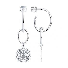 Серебряные серьги SOKOLOV 94023814 94023814 фото