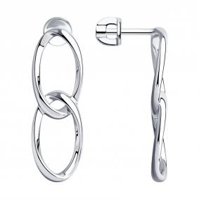 Серебряные серьги SOKOLOV 94024098 94024098 фото