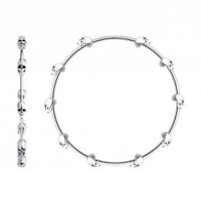 Серебряные серьги SOKOLOV 94024302 с эмалью 94024302 фото