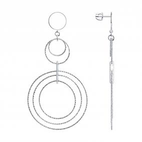 Серебряные серьги SOKOLOV 94024367 94024367 фото