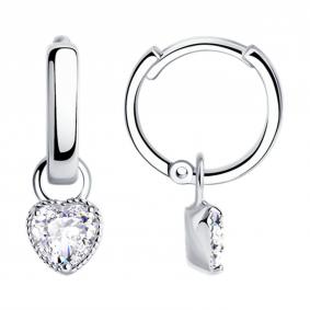 94024415-91: Серьги из серебра с фианитами 94024415-91 94024415-91 фото