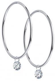 Серебряные серьги-трансформеры SOKOLOV с фианитом 94024480 94024480 фото