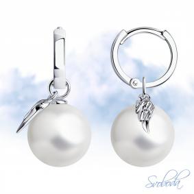 Серебряные серьги SOKOLOV 94025023-91 с жемчугом 94025023-91 фото