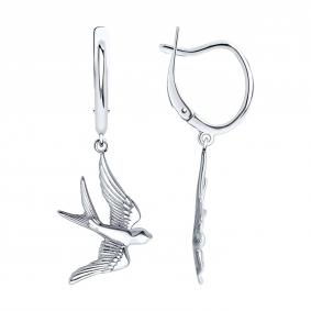 Серебряные серьги SOKOLOV 94025630 94025630 фото