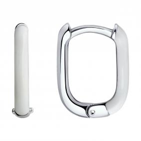 Серебряные серьги SOKOLOV 94025950 с эмалью 94025950 фото