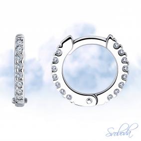 Серебряные серьги SOKOLOV 94025998-91 с фианитом 94025998-91 фото