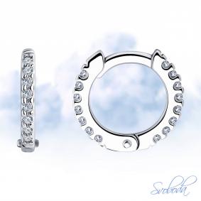Серебряные серьги SOKOLOV 94025998 с фианитом 94025998 фото