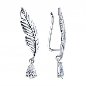 Серебряные серьги SOKOLOV 94026408-91 94026408-91 фото