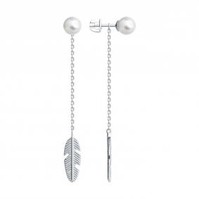 Серебряные серьги-трансформеры SOKOLOV с жемчугом 94026702 94026702 фото