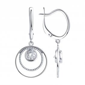 Серебряные серьги SOKOLOV 94027502 94027502 фото