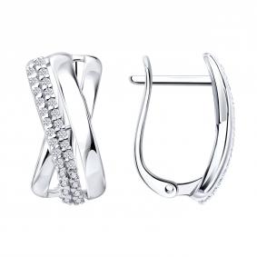 Серебряные серьги SOKOLOV 94027551 94027551 фото