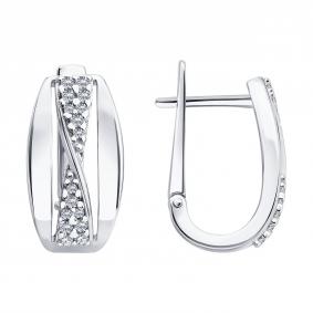 Серебряные серьги SOKOLOV 94027554 94027554 фото